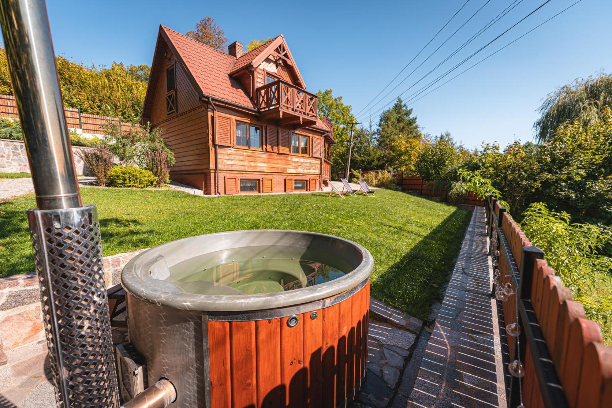 Bug Na Skarpie - Domek Wypoczynkowy Z Jacuzzi I Kominkiem เดอรอฮิชิน ภายนอก รูปภาพ